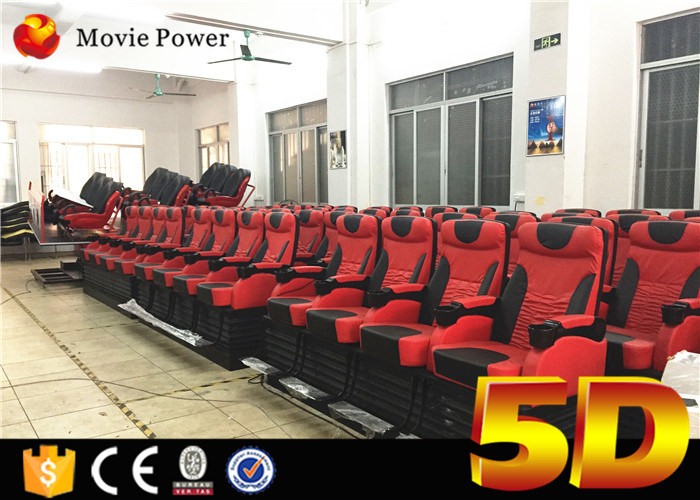 200 Seats Electric System 3 DOF Large Scale 4D Movie Theater with Rain