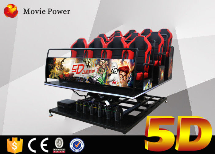 CE Certificate 5D Movie Theater With Special Effects for theme park , shopping mall
