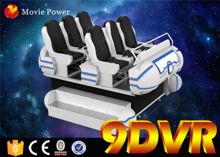 6DOF Electric system 220V VR Family 6 seats 9d vr experience with 6.0KW power