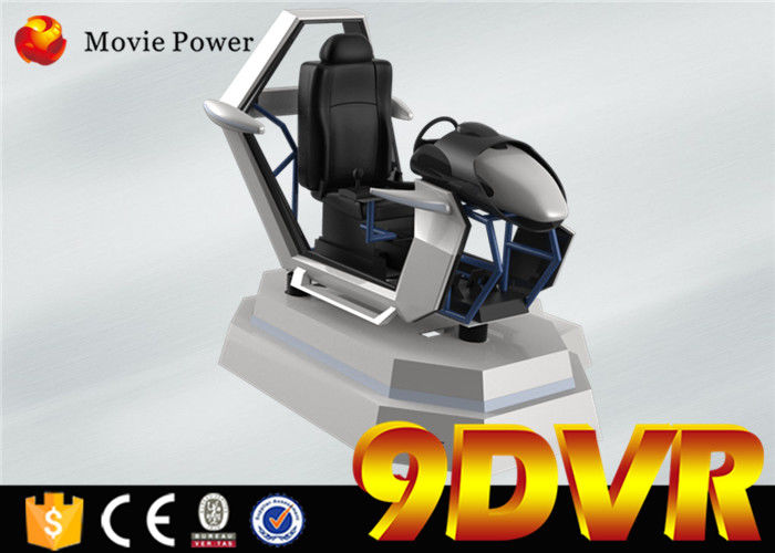 Real Experience 9D VR Cinema 9D VR Racing Car Cinema With 72 Pcs Tracks / Multiplayer