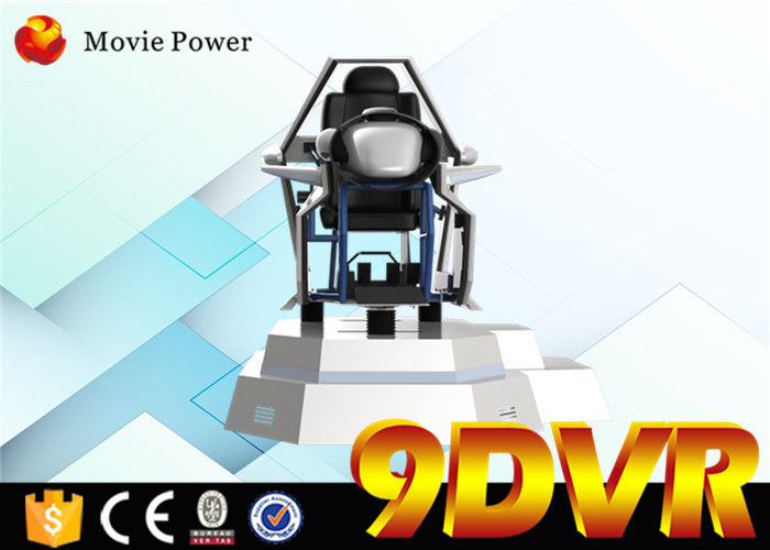 Silver Intelligent 9D Simulator Racing VR Equipment With 360 Degree Screen