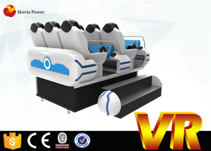 Movie Power 6 Seats VR 9d Simulator Dynamic Special Effects For Amusement Park
