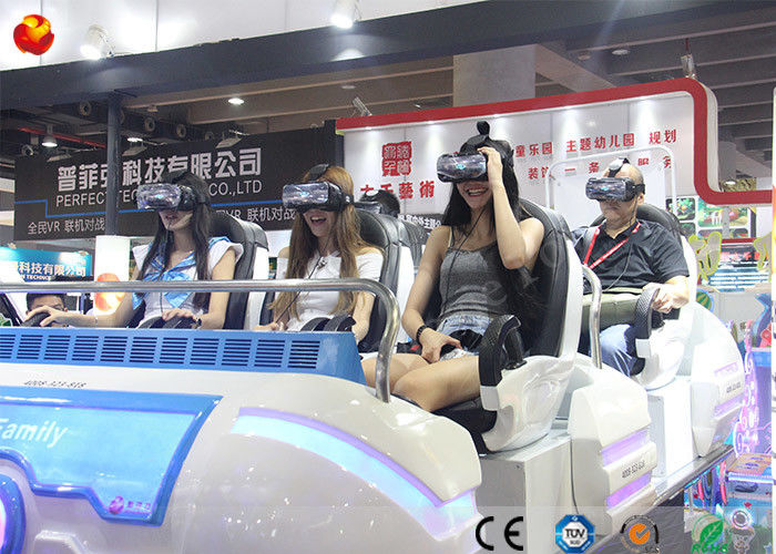 6 Seats 9D VR Cinema With High Definition Immersive Glasses / Real Experience Effect