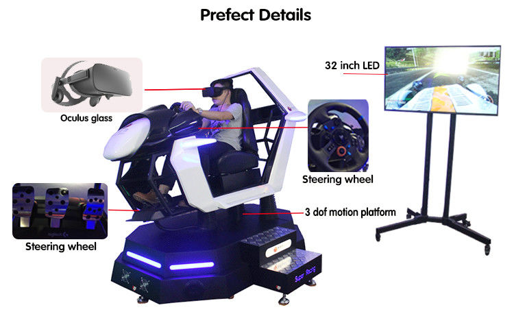 VR Car Racing 9D Simulator Speed Arcade Play F1 Fast Driving 3D Motion Simulator