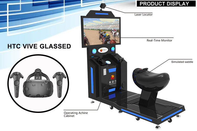 Cool Motion Single Seat HTV VIVE Glasses VR Horse Racing Simulator Shooting Virtual Reality Cinema