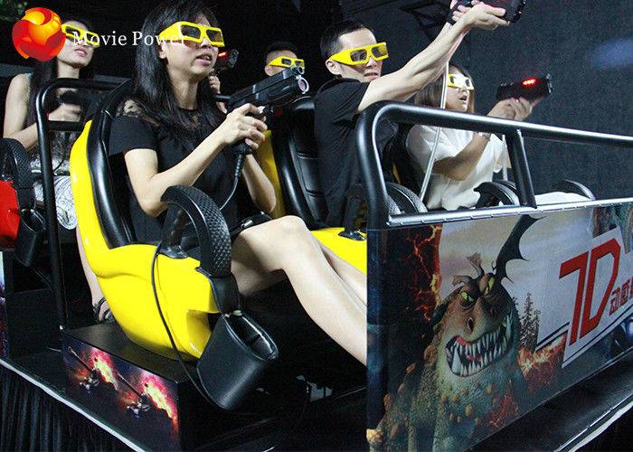 Theme Park Dinosaur 7D Simulator Cinema Special Motion Platform Game Shooting System