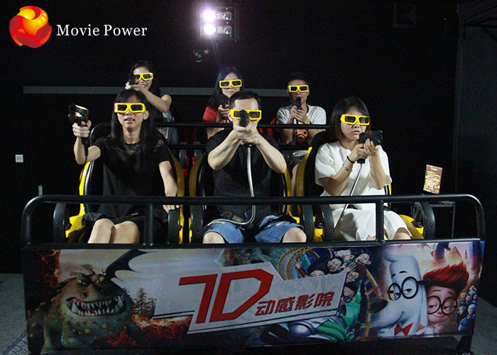 Theme Park 9D Cinema Interactive Cabin Shopping Mall  7D Movie Theater With 3D Glasses