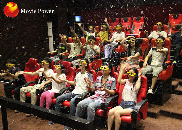Innovative Project 4D Roller Coaster Movie Theater Thrill Rides Movement Seats