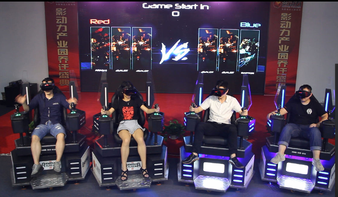 Unique Design 9D VR Cinema Battle Robot For Shopping Mall 2-8 Players