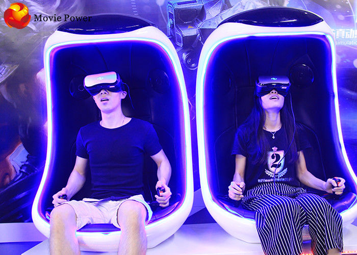 Magic 9D VR Egg simulator Double Seats VR Roller Coaster Indoor entertainment
