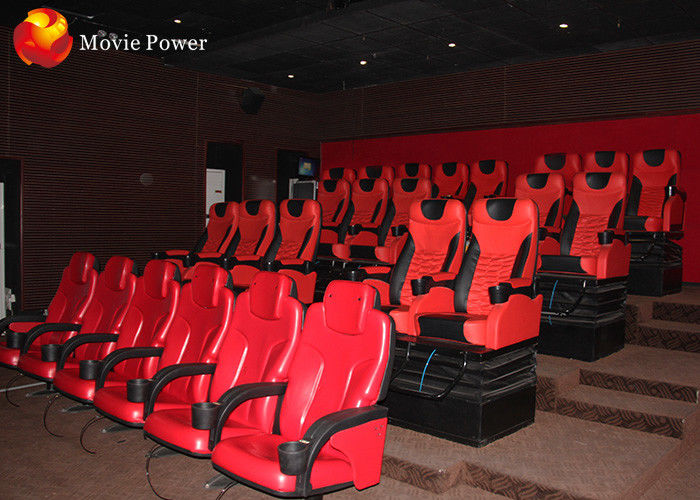 Dynamic Seat System Ergonomically 4D Movie Theater With 100 Hd Pieces Movies