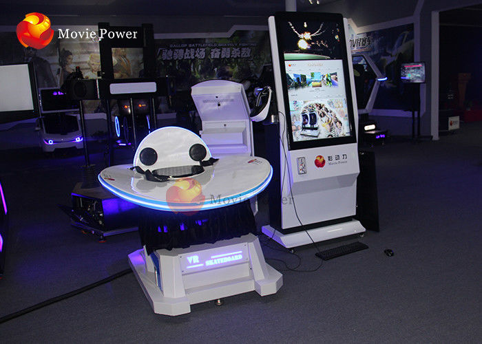 Fiberglass 800W Arcade Game Machine 9D VR Cinema With 12 Months Warranty