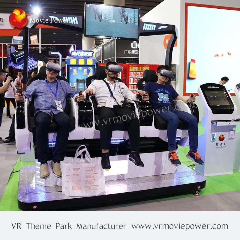 Screaming Experience Multiplayers Virtual Reality Game Machine / 9d Action Cinema