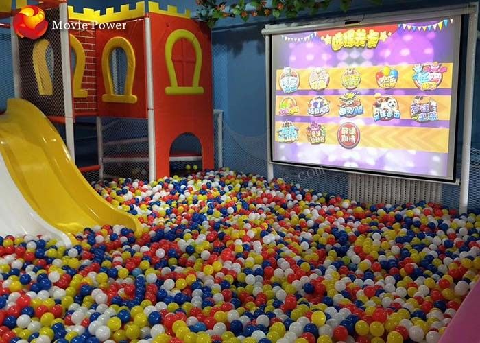 Children 3D Interactive Wall Projection Game Machines For Amusement Park