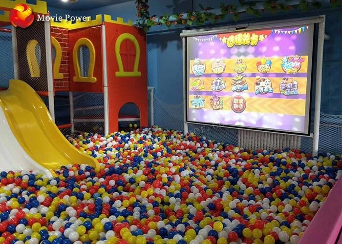 Children 3D Interactive Wall Projection Game Machines For Amusement Park