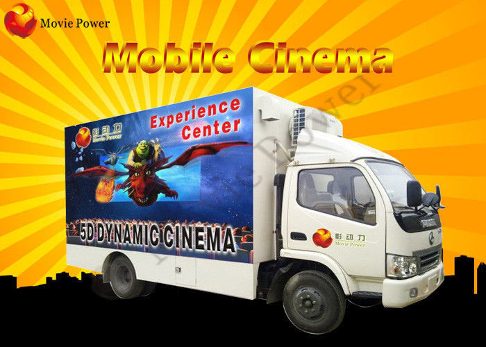 Multiplayer 6 / 9 / 12 Seats 7D Movie Theater / Theme Park Truck Mobile 5D Cinema