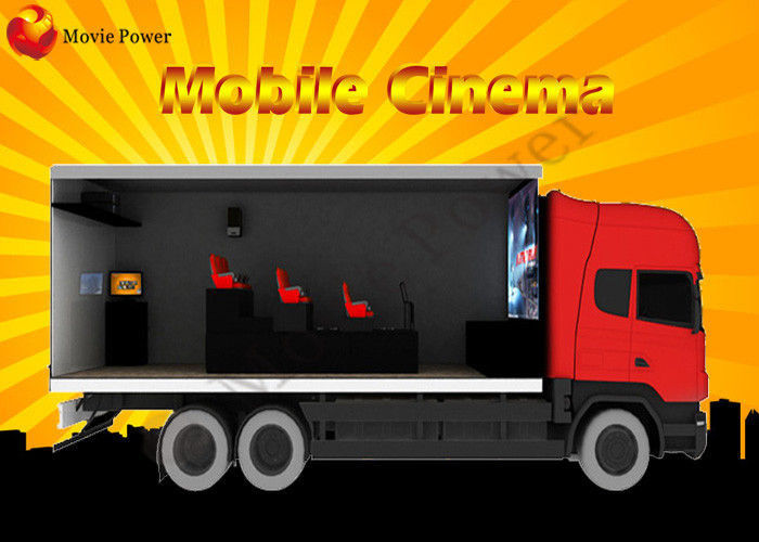 Realistic Interactive Truck Mobile 7D Movie Theater Luxury Seats 7d Cinema Simulator
