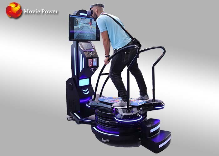 Black & Blue Standing Up 9D VR Surfing Motion Simulator Interactive