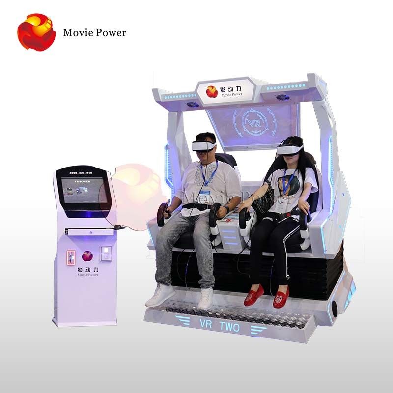 Invest Indoor Amusement Park 9d Motion Rider 360 Virtual Reality Roller Coaster Game 9d Egg VR Cinema 2 Seats Simulator