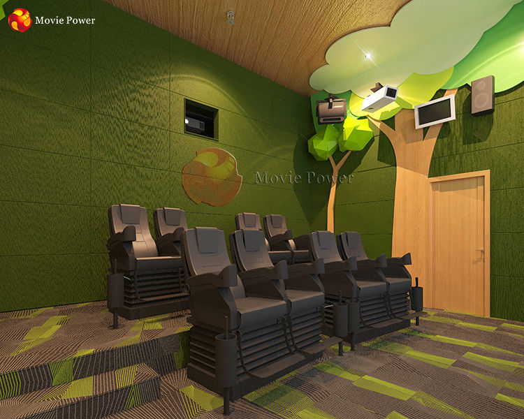 Electric Special Effects System Forest Theme 4D Theater Cinema Seats