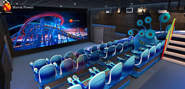 Commercial Park Amusement 4D Dynamic Children Cinema Seating