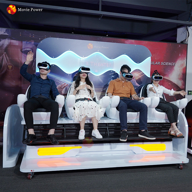 Immersive Vr Game 4 Seaters Virtual Reality Simulator 9d Cinema