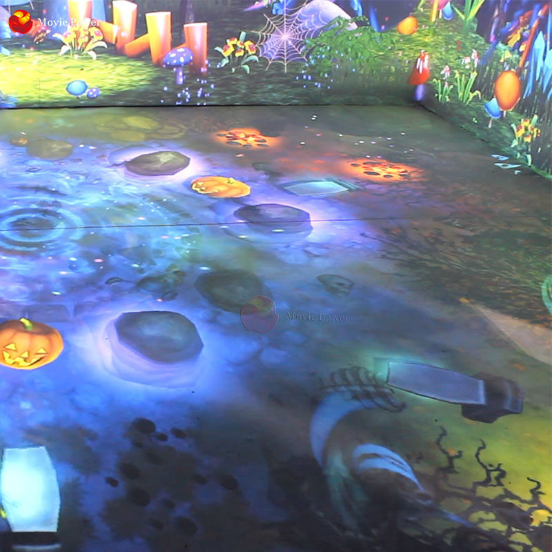 Flower Sea Interactive Floor Projection System Virtual Playground