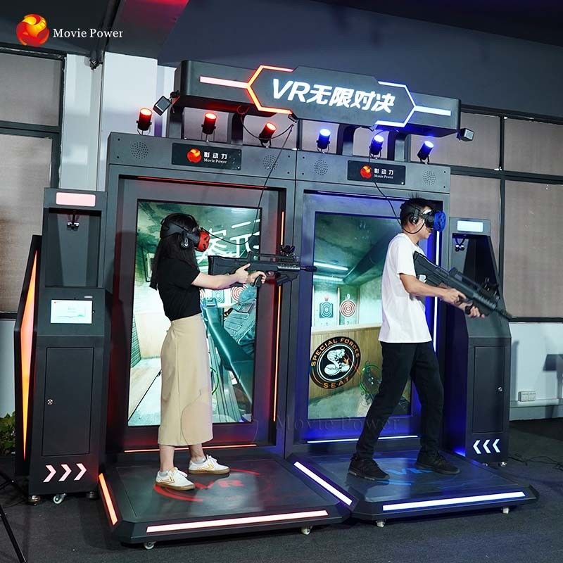 Amusement Indoor Games Equipment 2 Players 9d Vr Interactive Shooter Gaming Machine