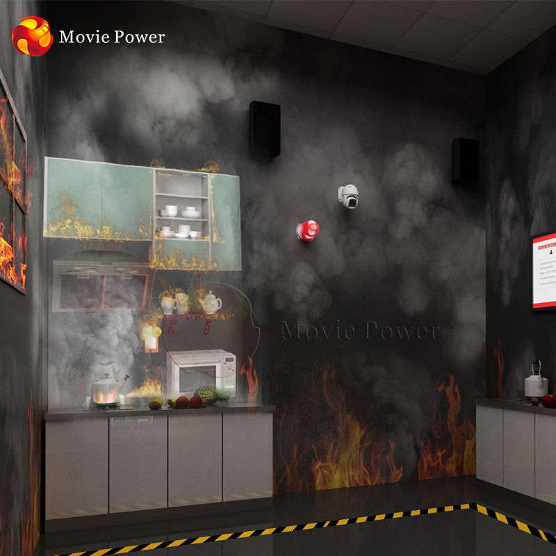 Indoor Educational VR Fire Safety Simulator Motion Training SGS
