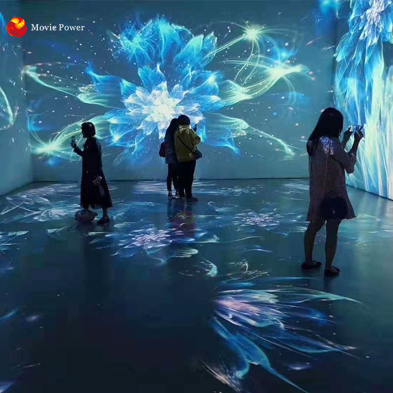 Indoor Playground Kids VR Gaming Interactive 3d Floor Projector Game