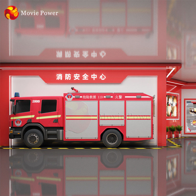 220V Fire Safety Simulator Motion Platform Interactive Projection