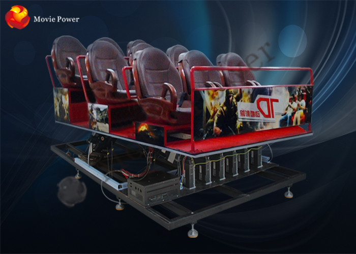 Professional 7D Motion Cinema Mobile Movie Theater Blow Air / Water To Face