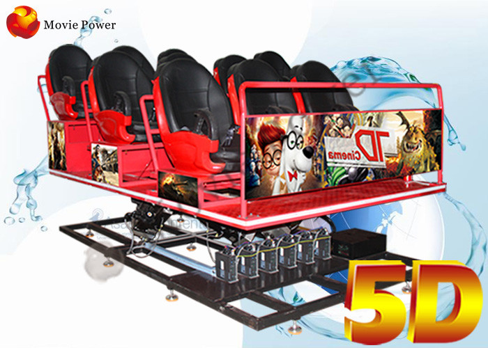 Electric / Hydraulic Platform 5D Movie Theater Equipment Cinema Cabin