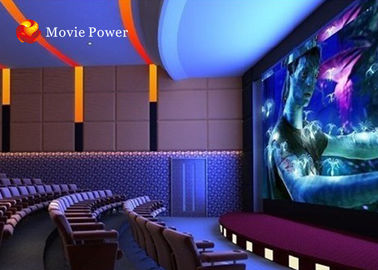 Fog Smell Fire Imax 4D Home Theater 4D Dynamic Cinema With Black Vibration Chairs