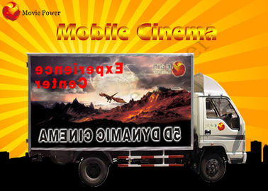 Interactive 3 DOF / 6 DOF Electric Platform Mobile 7D Cinema With Attack Gun