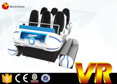 Promotion 6 Seat Family 9D VR Cinema With 6 Dof Simulator Motion Electric Platform