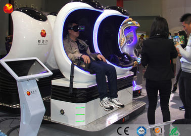 White Color 9d Virtual Reality Simulator 2 Seats Vr Gaming Chair 2 Dof Motion Platform