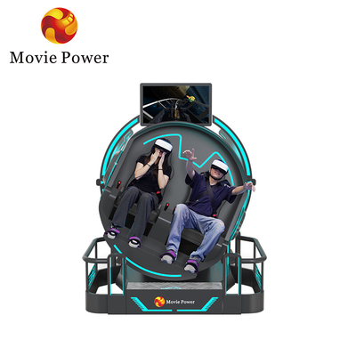 2 Seats 9d Roller Coaster Machines 360 Rotation Vr Cinema 360 Degree Flying Chairs Simulator