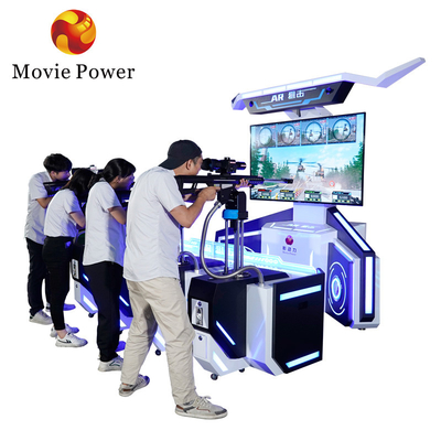 Interactive Indoor VR Shooting Games Arcade Machine 4 Player For Amusement Park