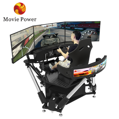 Portable 3 Screen Driving Simulator 6 DOF Racing Cars Arcade Dynamic Motion Drive Equipment