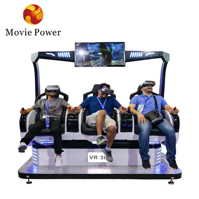 3 Seats Virtual Reality Simulator Coin Operated 5D Game Machine 9D Cinema Chairs