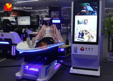 White Colour 9D VR Cinema Dynamic Slide Simulator With Roller Coaster Games