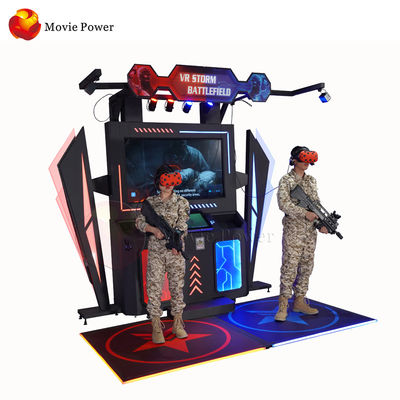 2 Players Interactive Standing Virtual Reality Simulator Electric Platform