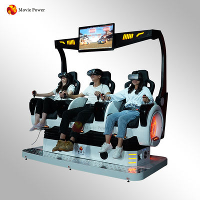 3 Seats 360° 9D VR Cinema Chair Shooting Interactive Games For Shopping Mall