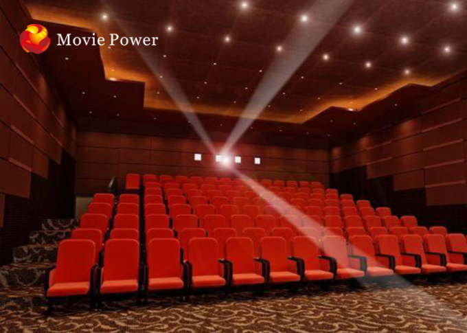 Large 80 Seat 4D Cinema Equipment 4D Simulator Blow Water / Air To Face 0