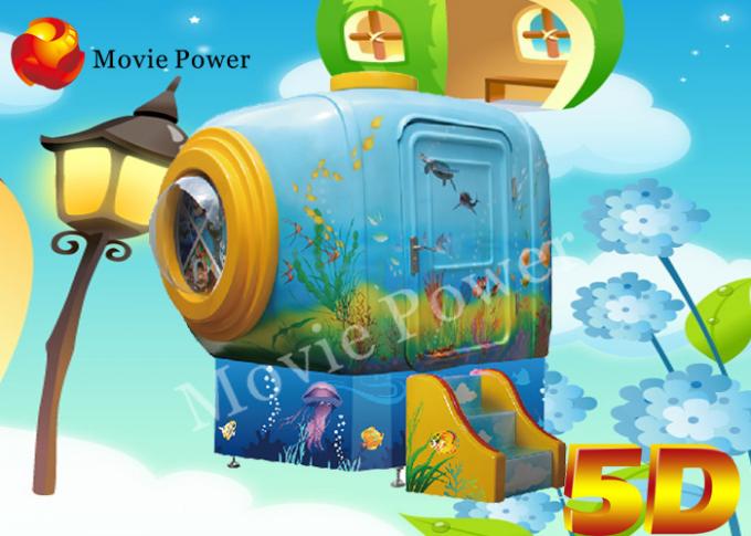 Attractive Kids Roller Coaster 9D / 5D Mini Cinema With Coin Control System 0