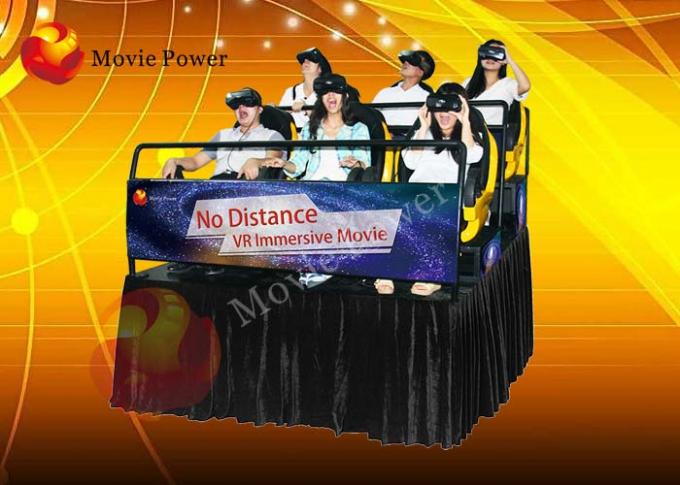 9 / 12 Seat Motion 6D Movie Theater 6D Simulator With Racing Seats 0