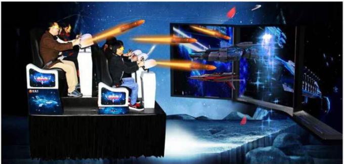 Tri-Max 360 Inch Wide Screen 3D Fusion 9d Cinema Simulator Blow Air To Face 0