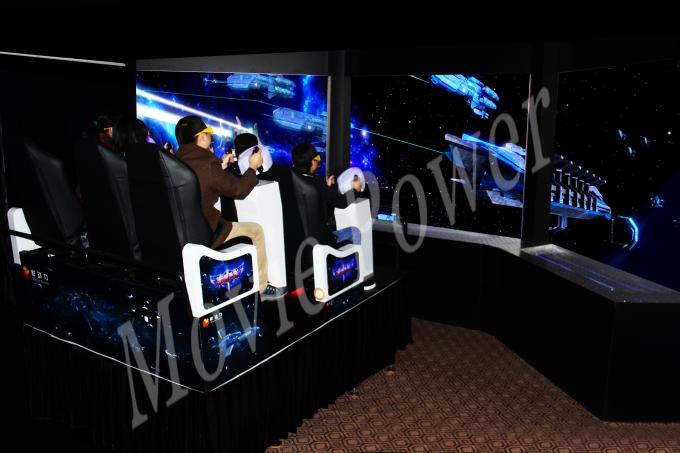 6 / 8 / 9 / 12 Seat VR 9D Action Cinemas With Multiple LED Display Screens 0