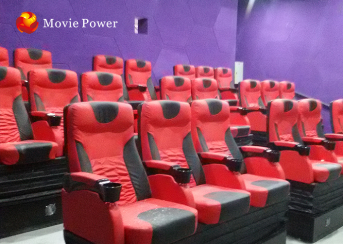 Pneumatic / Hydraulic Air Injection Leg Sweep 4D Motion Theater Seats 0